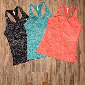 Under Armour Women's Speckle Racerback Tank - Coral, Teal, Black